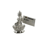Silver Maa Lakshmi Idol 18gm – Spiritual Lakshmi Murti for Temple Decor & Festivals