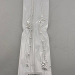 Floral Charm Station Silver Anklet – 99.9% Pure Silver – Weight:22g