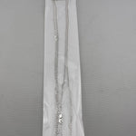 Japanese Curb Silver Chain in 925 Sterling Silver | Sleek Flat Link Chain Necklace