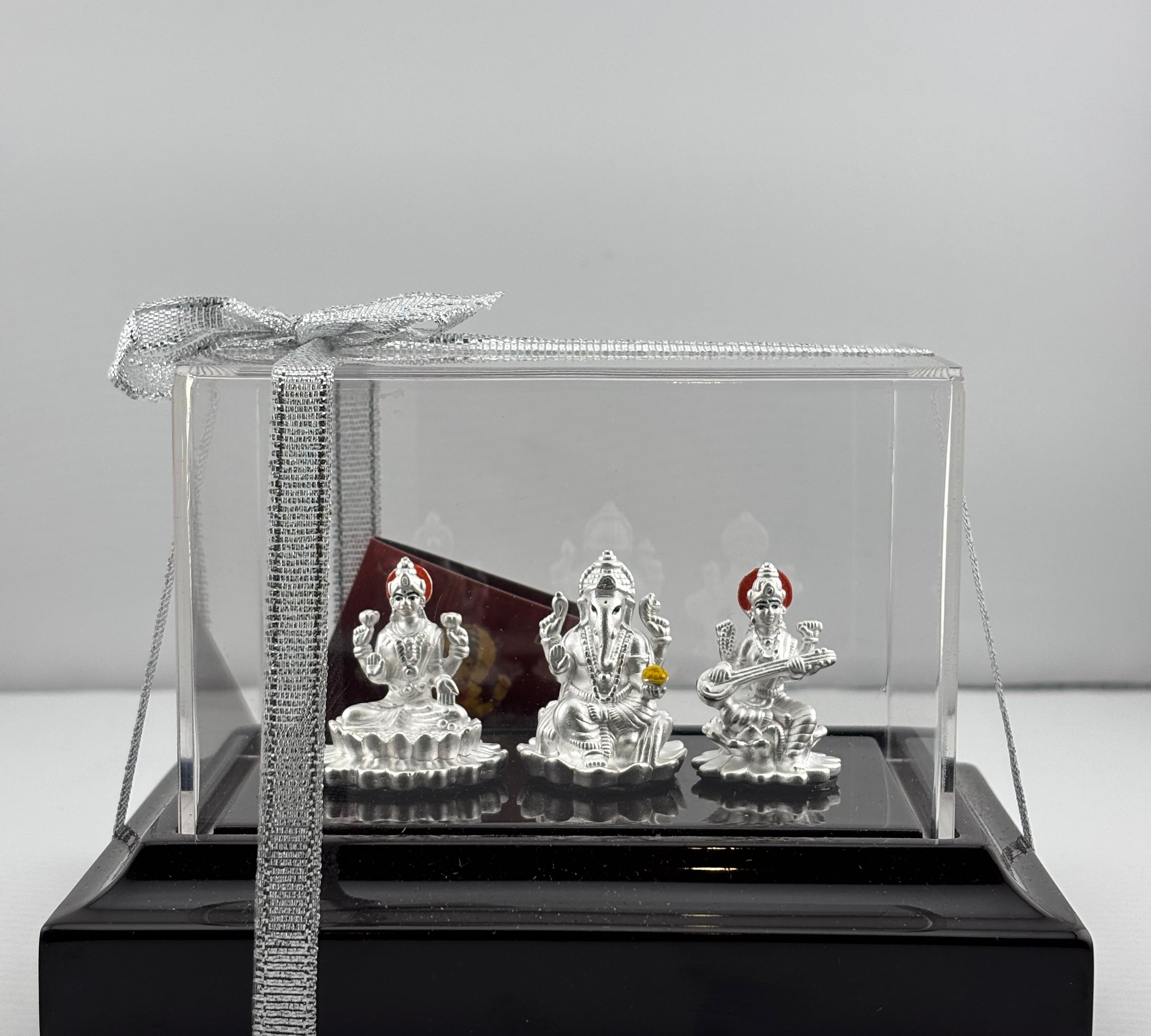 999 Pure Silver Ganesh, Lakshmi & Saraswathi Idol 17.75 gm