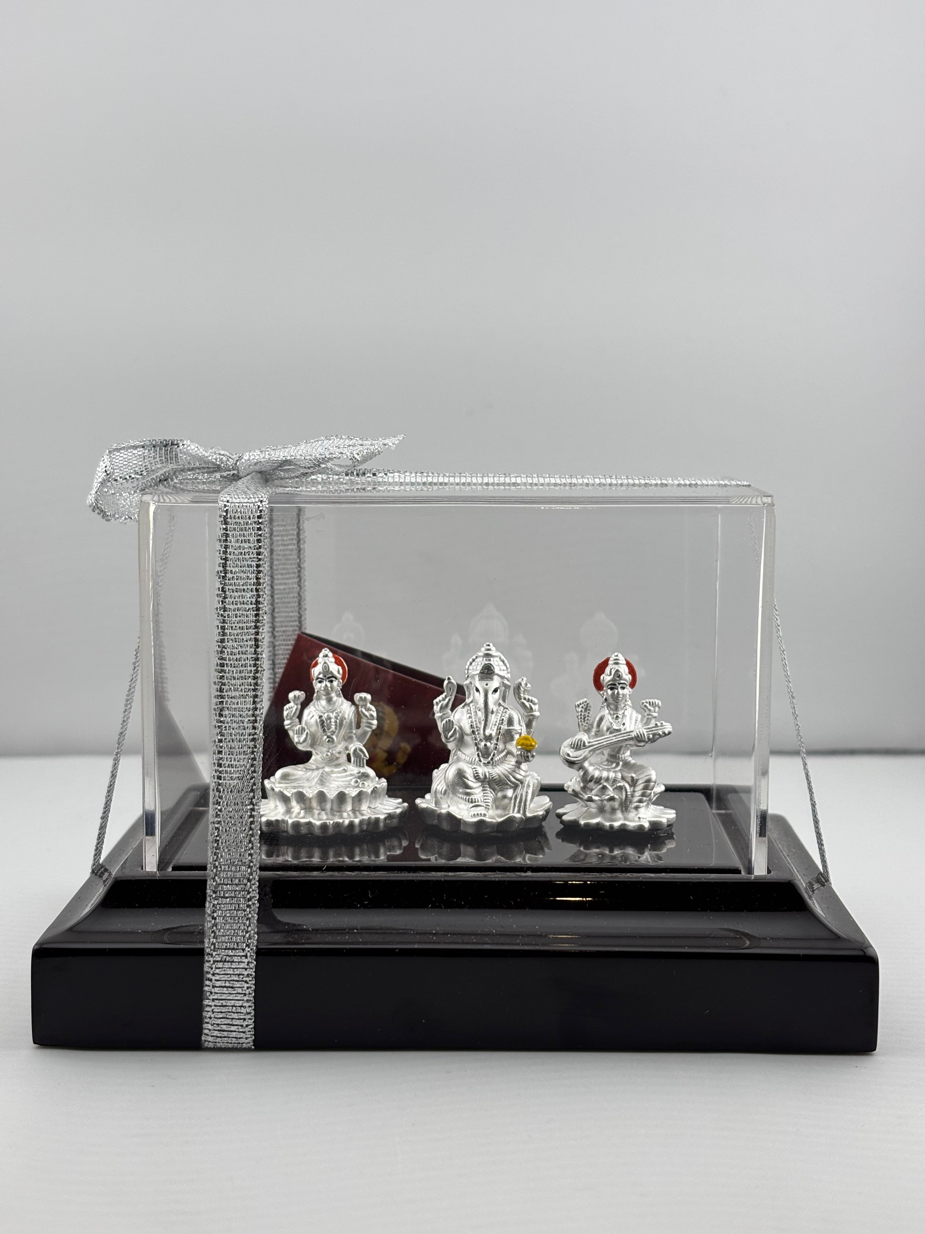 999 Pure Silver Ganesh, Lakshmi & Saraswathi Idol 17.75 gm