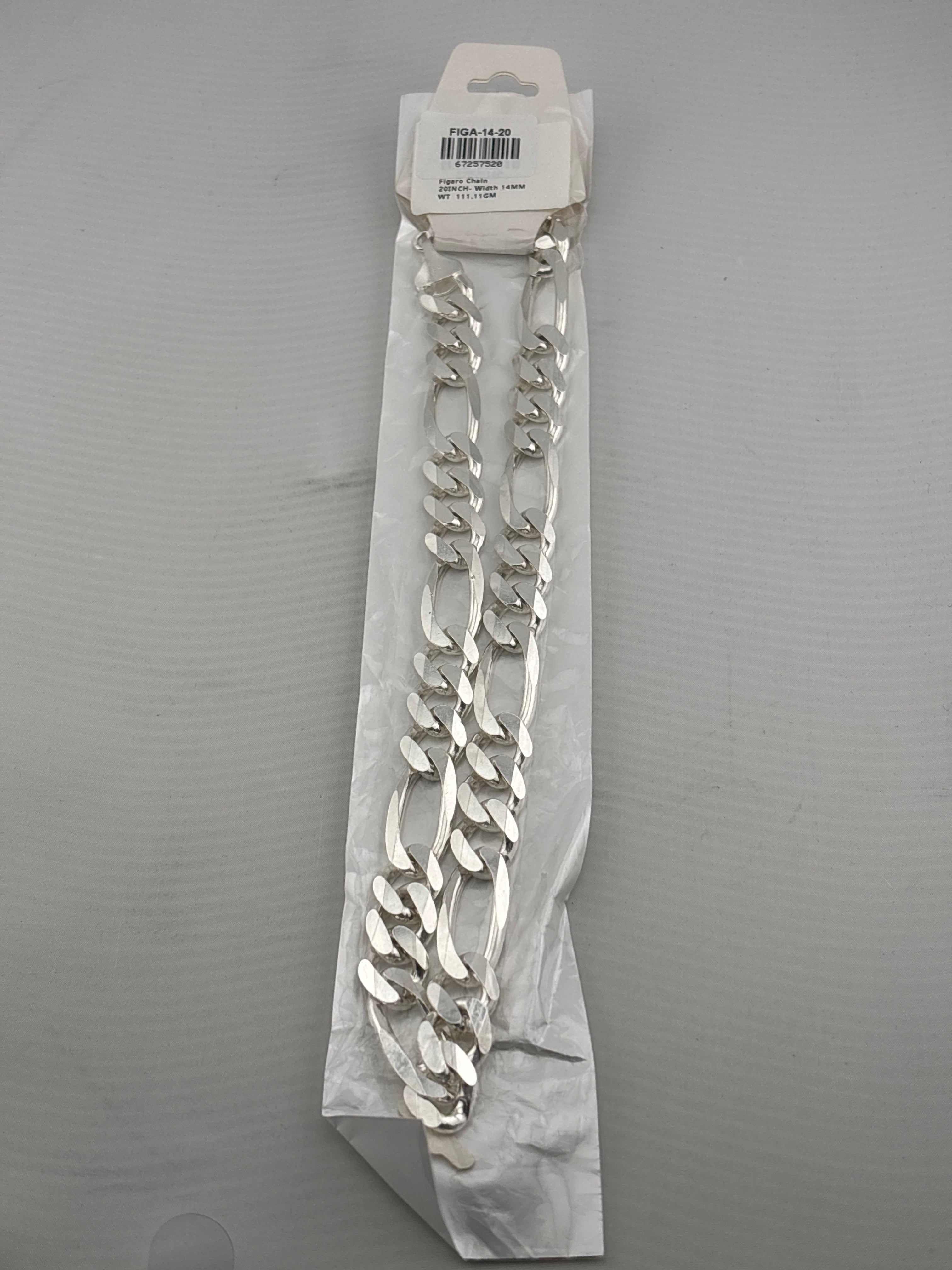 Figaro Silver Chain in 925 Sterling Silver | Italian Link Necklace