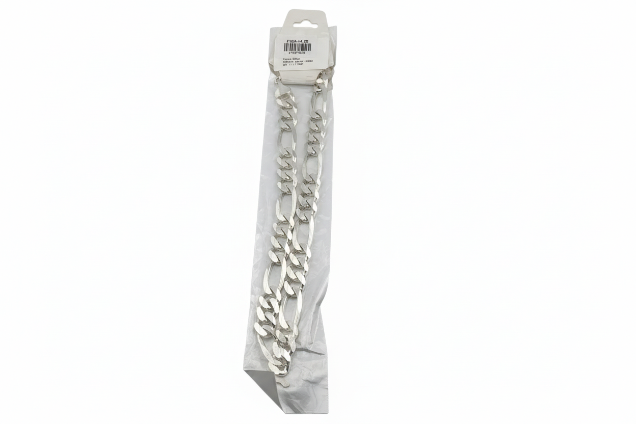 Figaro Silver Chain in 925 Sterling Silver | Italian Link Necklace