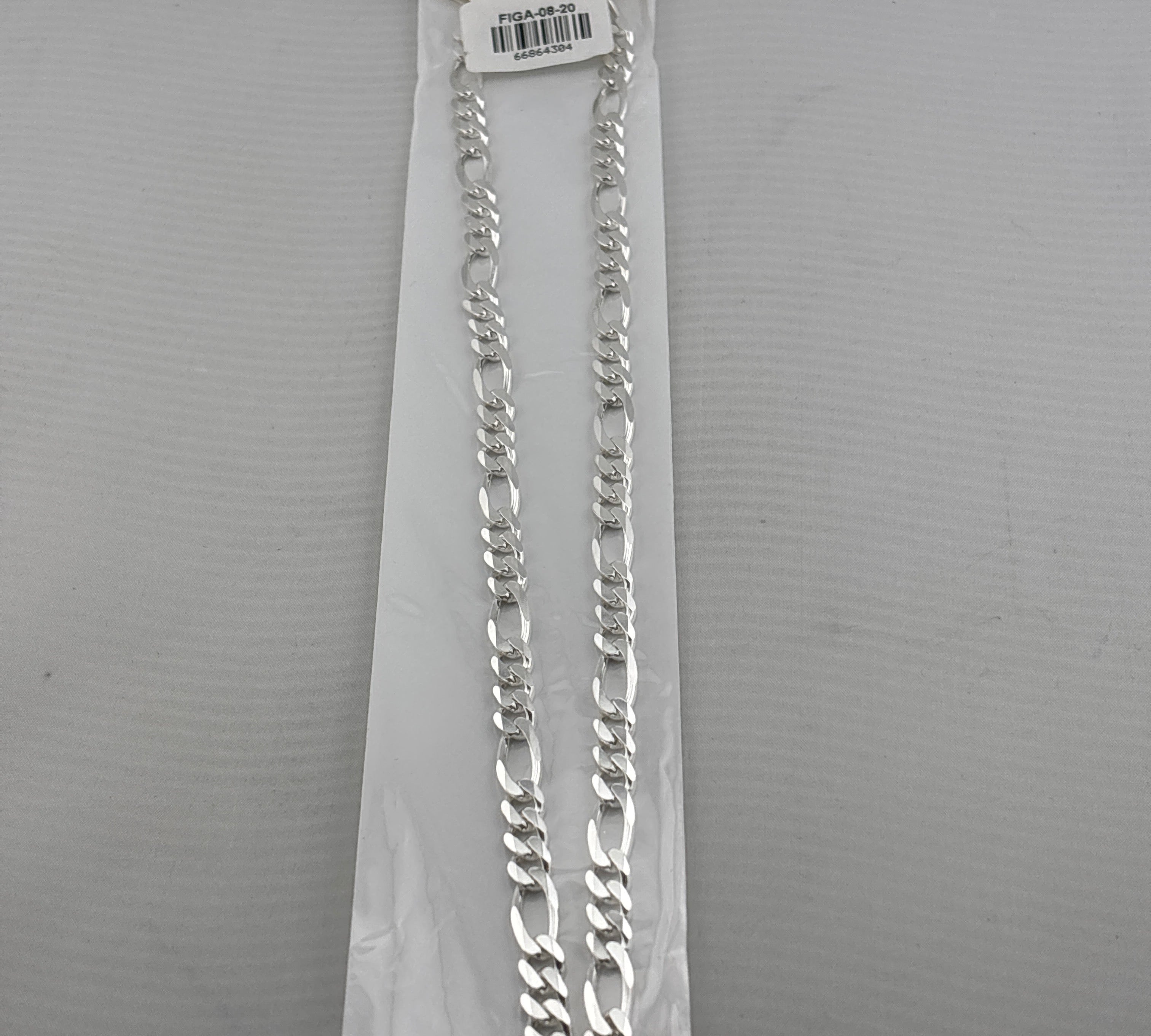 Figaro Silver Chain in 925 Sterling Silver | Italian Link Necklace