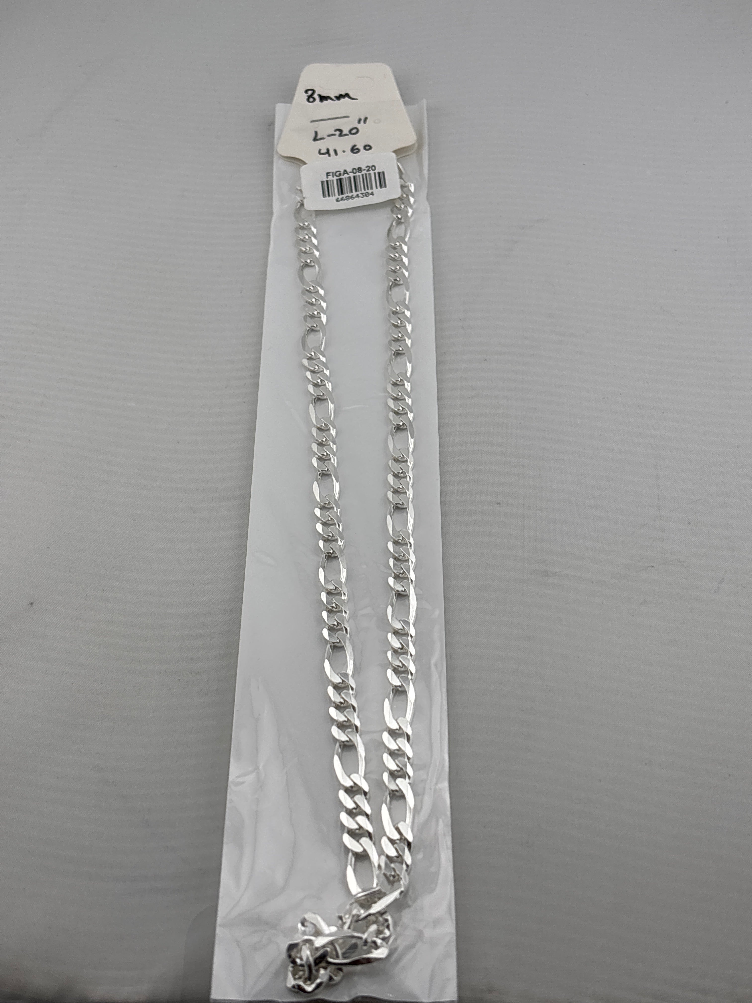 Figaro Silver Chain in 925 Sterling Silver | Italian Link Necklace
