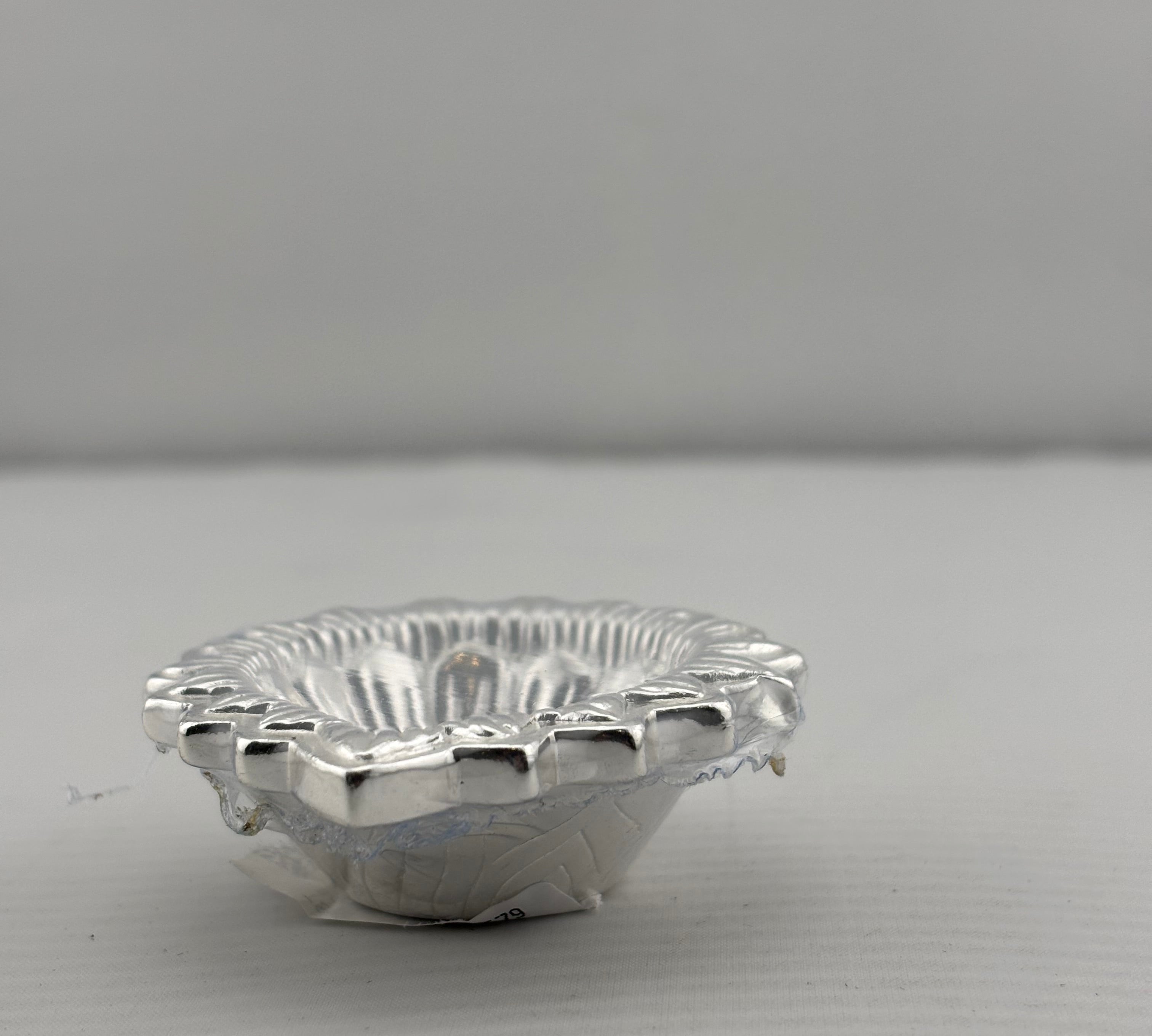 Silver Diya Design 2 12gm – Traditional Pooja Lamp for Temple & Festivals