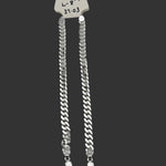 Silver Curb Link Bracelet 925 – Flat Chain