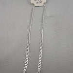 Silver Curb Link Bracelet 925 – Flat Chain