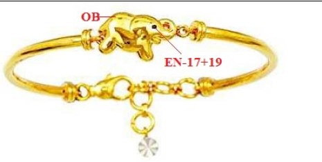 Gold Kids Bracelet 22CT 79