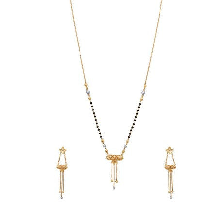Gold Chain Mangalsutra Set 22CT 21