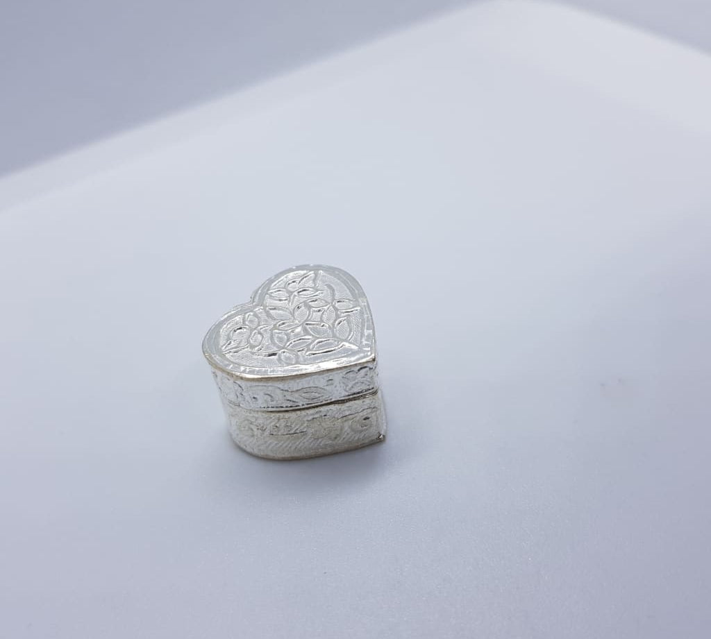 Silver Box Heart Handcrafted 5.5