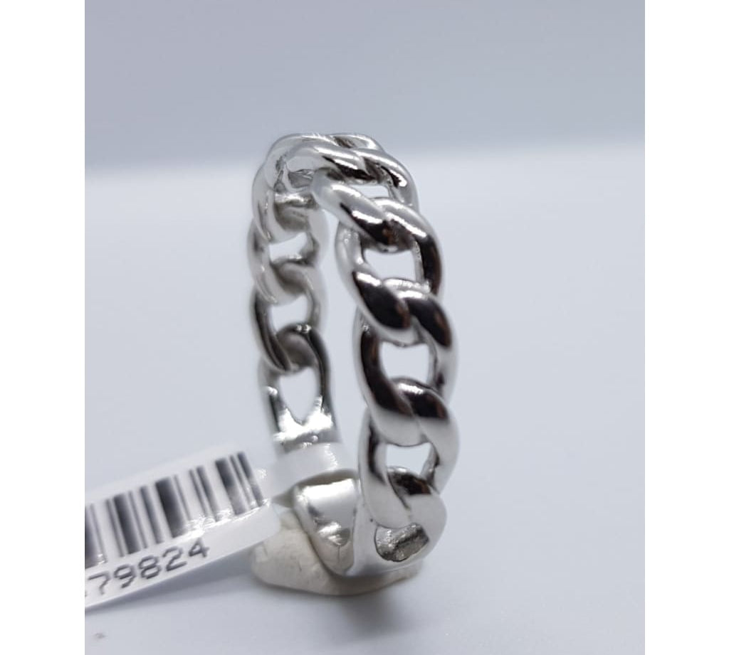 Sterling Silver Rhodium Ring 541 Size Y