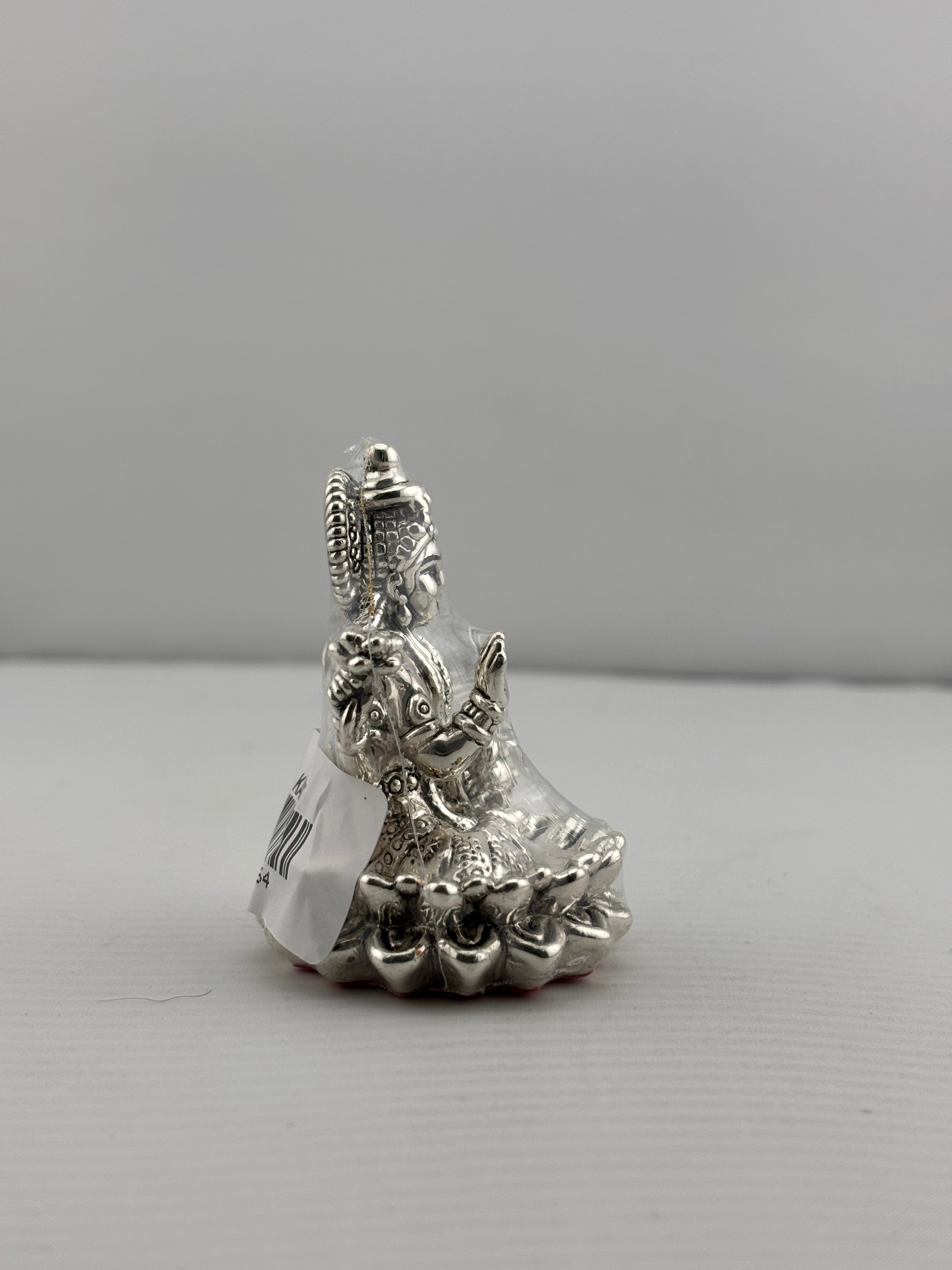 Silver Goddess Lakshmi Idol Design 2 20gm – Divine Laxmi Murti for Home Mandir & Gifting