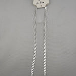 Silver Curb Link Bracelet 925 – Flat Chain