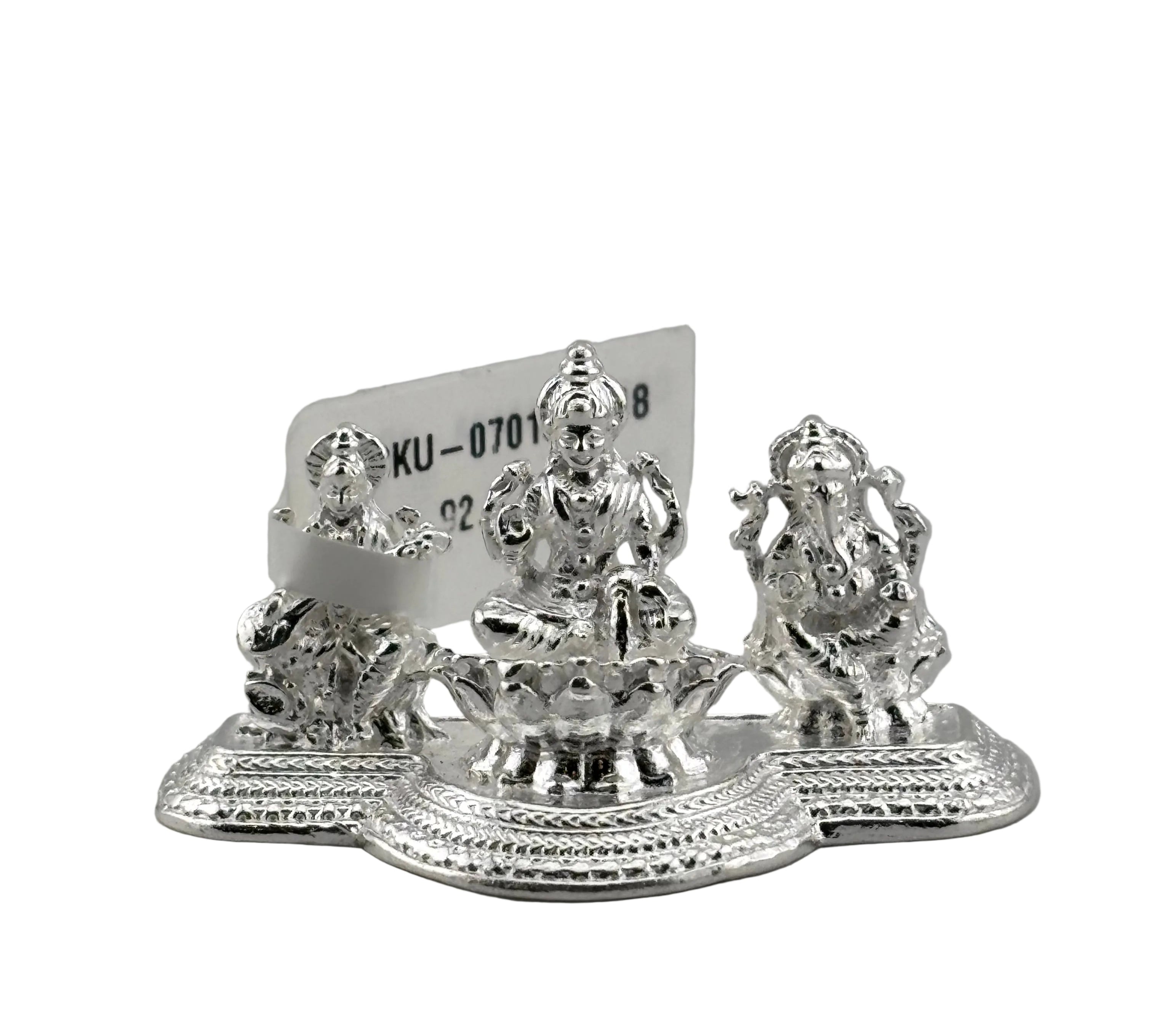 Pure Silver Laxmi Ganesh Saraswathi silver idol