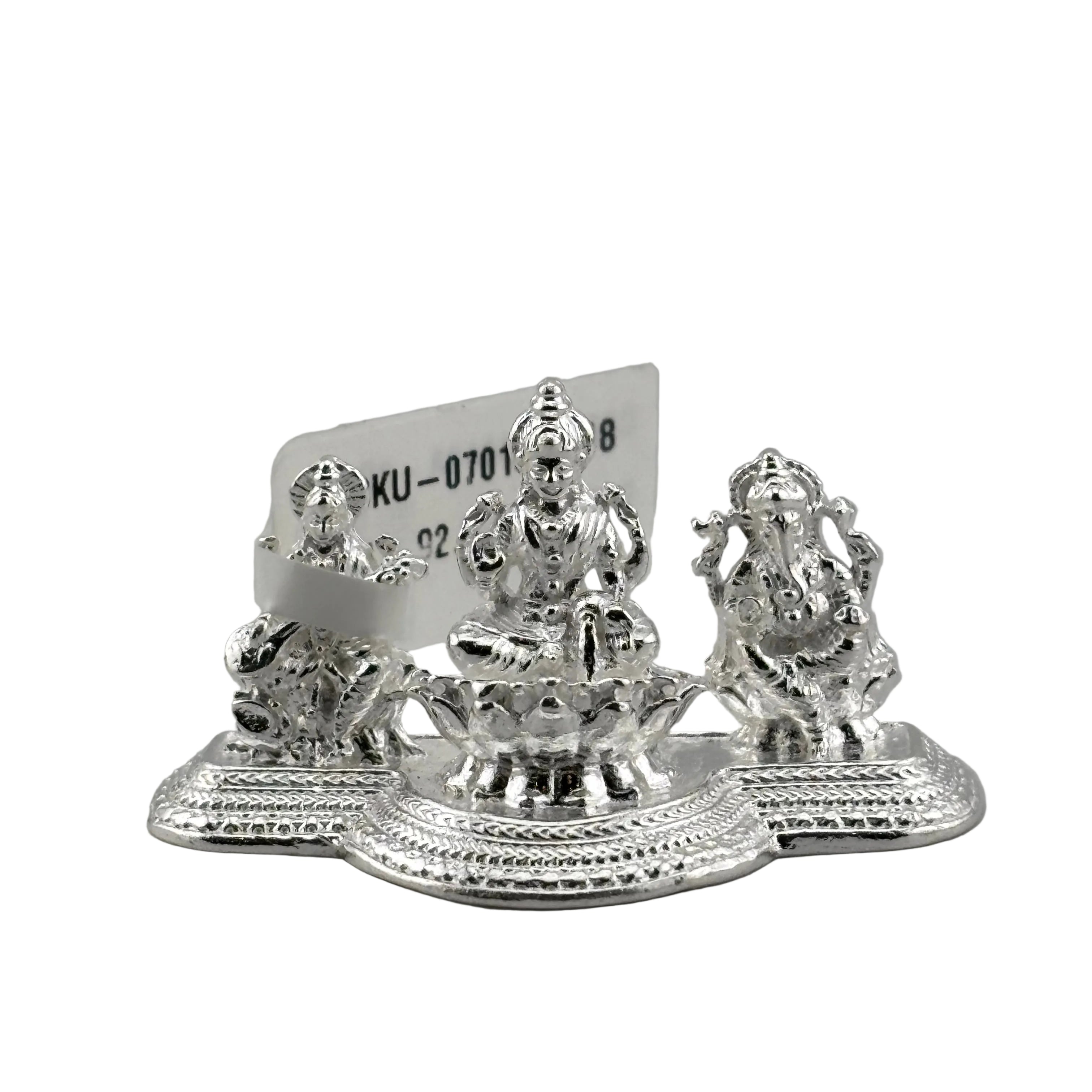 Pure Silver Laxmi Ganesh Saraswathi silver idol