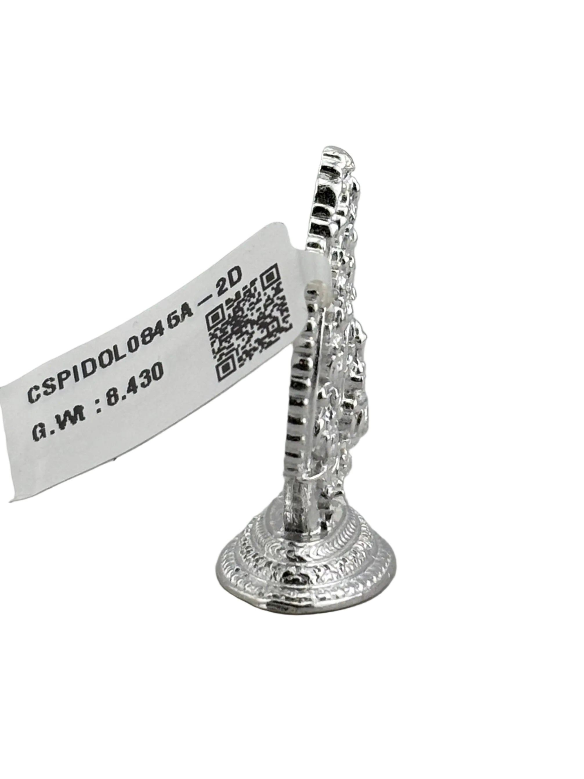 Silver Maa Lakshmi Idol 10gm – Spiritual Lakshmi Murti for Temple Decor & Festivals