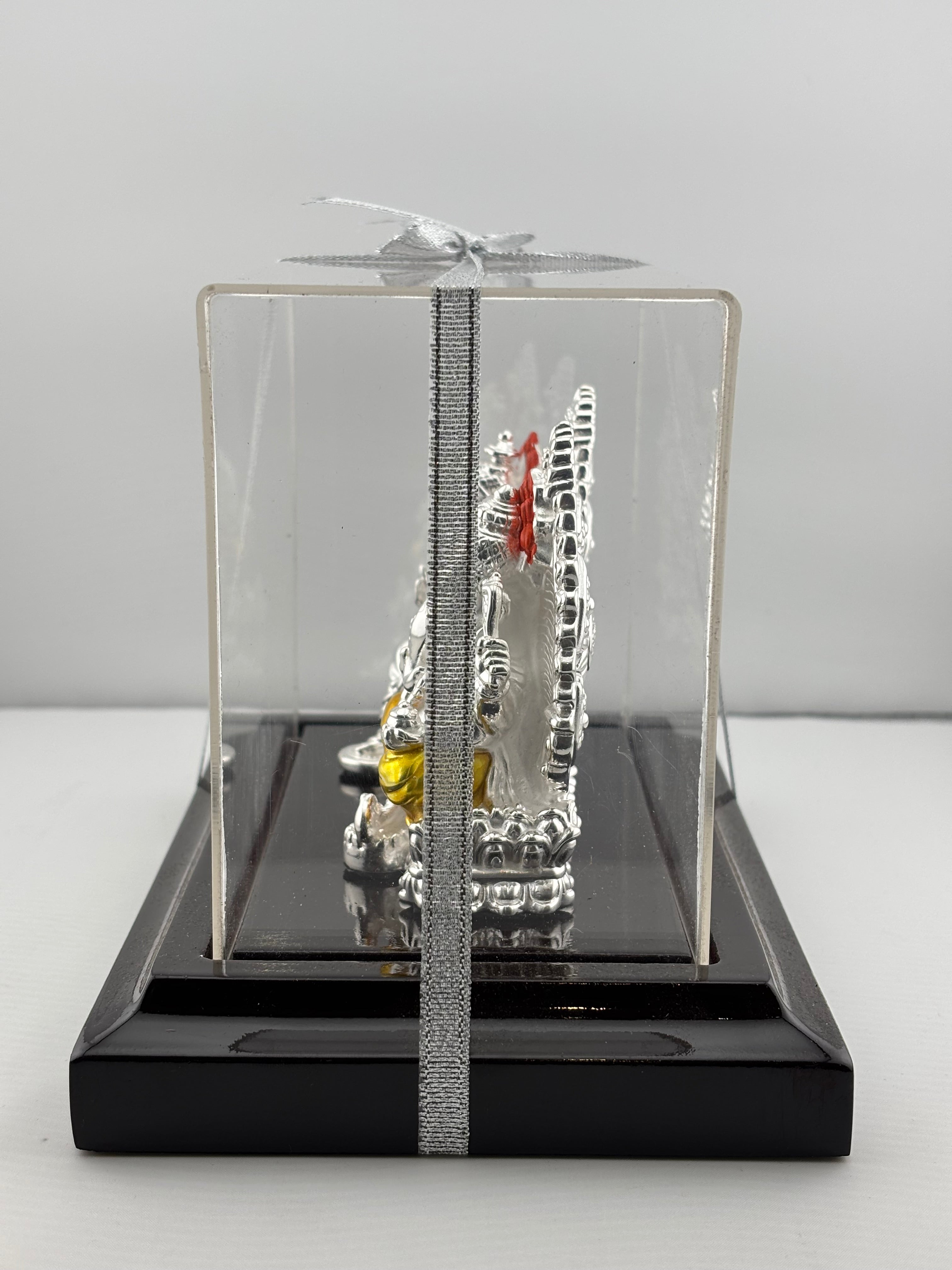 999 Pure Silver Ganesha & Lakshmi Idol 136gm – Grand Prosperity Murti for Home Mandir