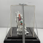 999 Pure Silver Ganesha & Lakshmi Idol 136gm – Grand Prosperity Murti for Home Mandir