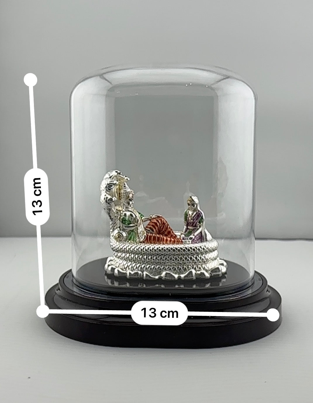 999 Pure Silver Vishnu & Lakshmi Idol 12gm – Divine Couple Murti for Temple & Gifting