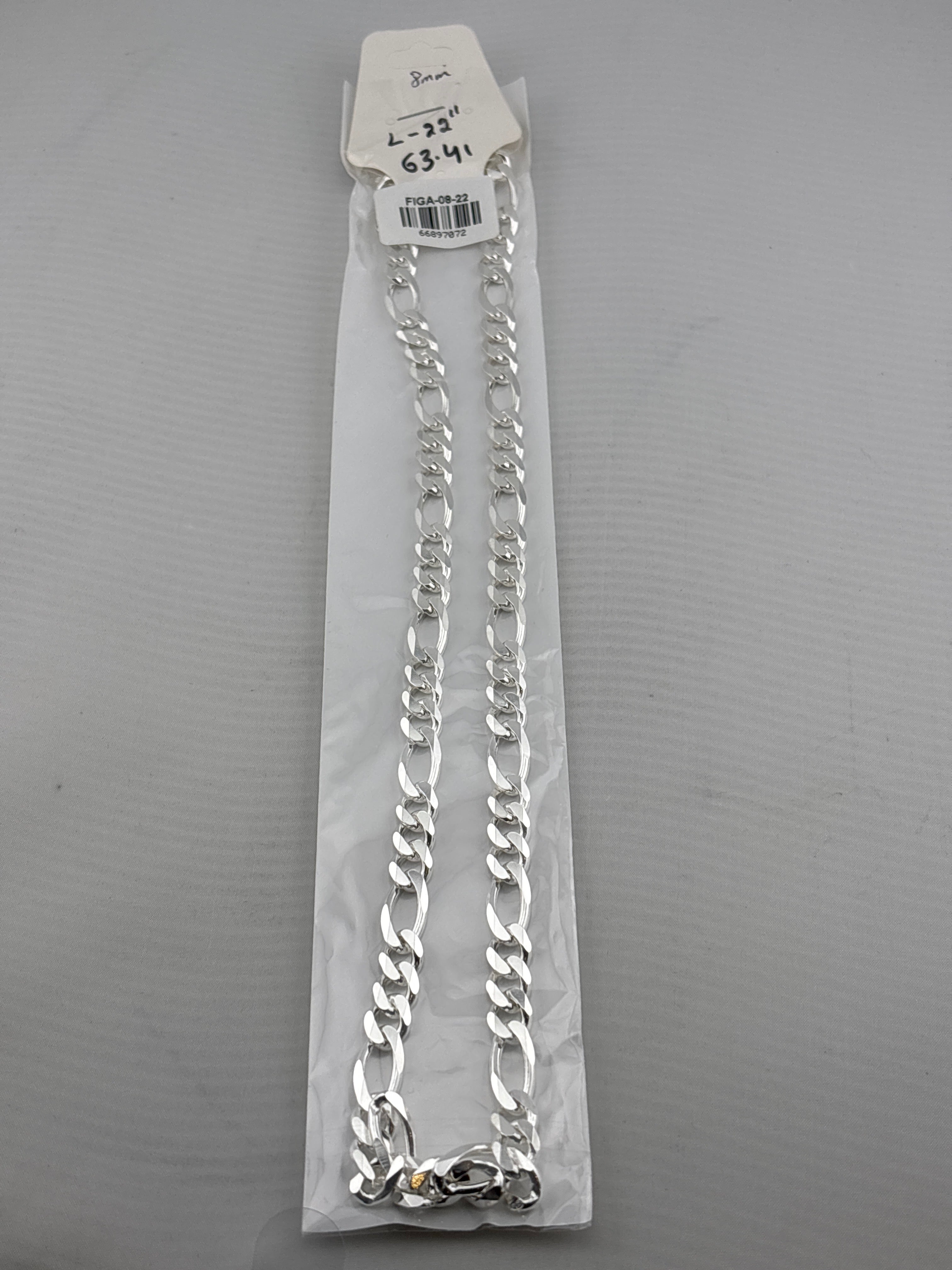 Figaro Silver Chain in 925 Sterling Silver | Italian Link Necklace