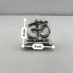 999 Pure Silver Om Symbol 10gm – Auspicious Spiritual Décor for Home Mandir silver idol