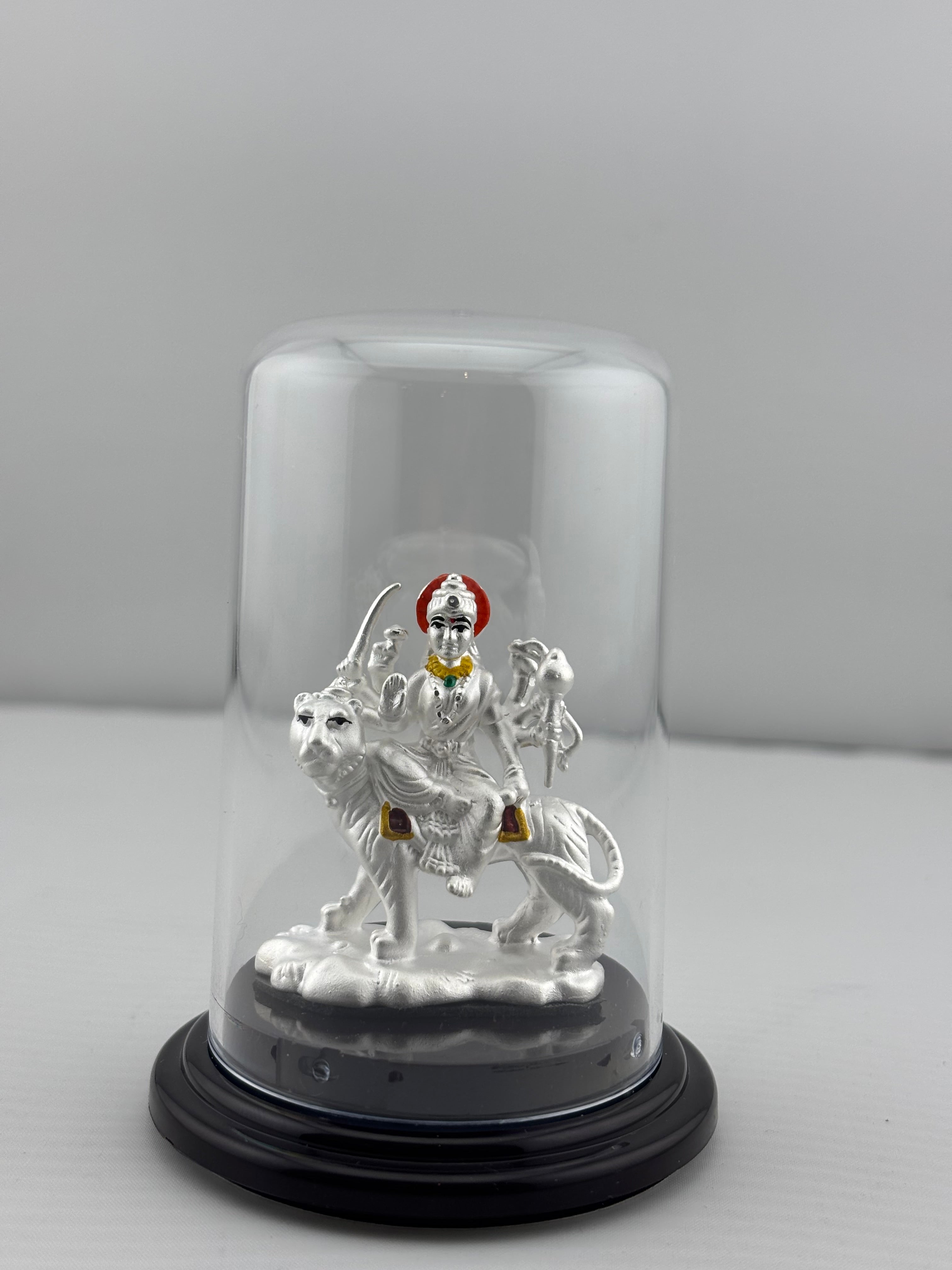 999 Pure Silver Ambemata Idol 7gm – Divine Amba Murti for Navratri & Temple Décor