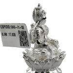 Silver Maa Lakshmi Idol 18gm – Spiritual Lakshmi Murti for Temple Decor & Festivals