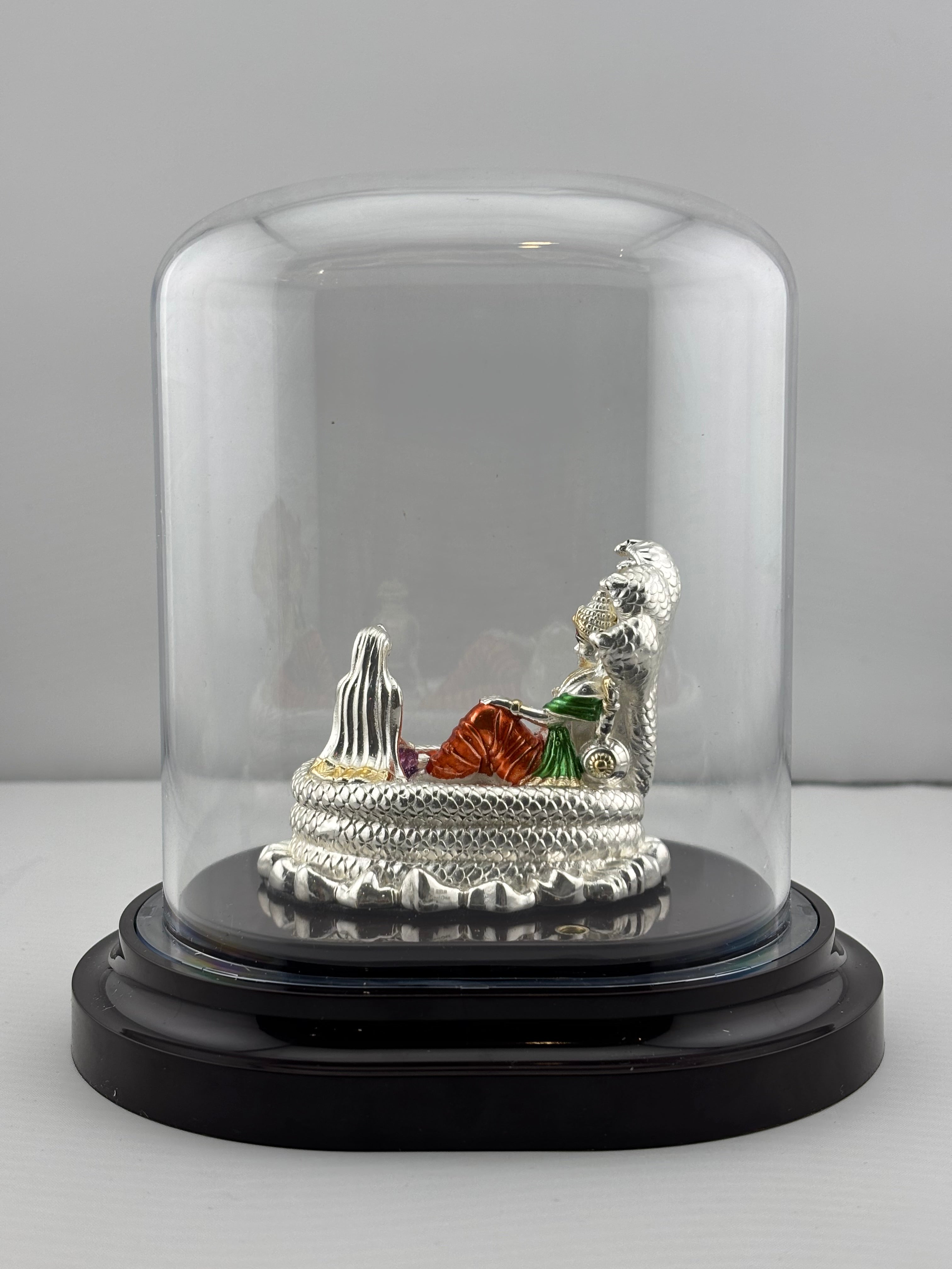 999 Pure Silver Vishnu & Lakshmi Idol 12gm – Divine Couple Murti for Temple & Gifting