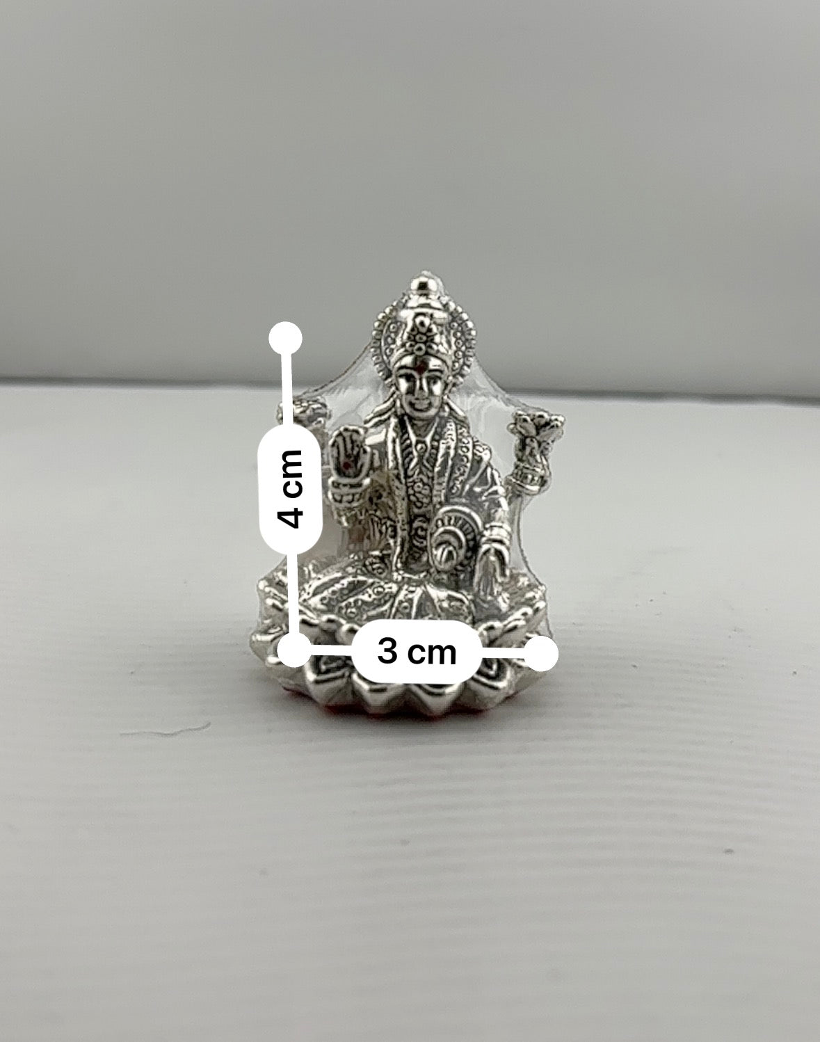 Silver Goddess Lakshmi Idol Design 2 20gm – Divine Laxmi Murti for Home Mandir & Gifting