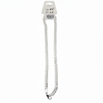 Japanese Curb Silver Chain in 925 Sterling Silver | Sleek Flat Link Chain Necklace