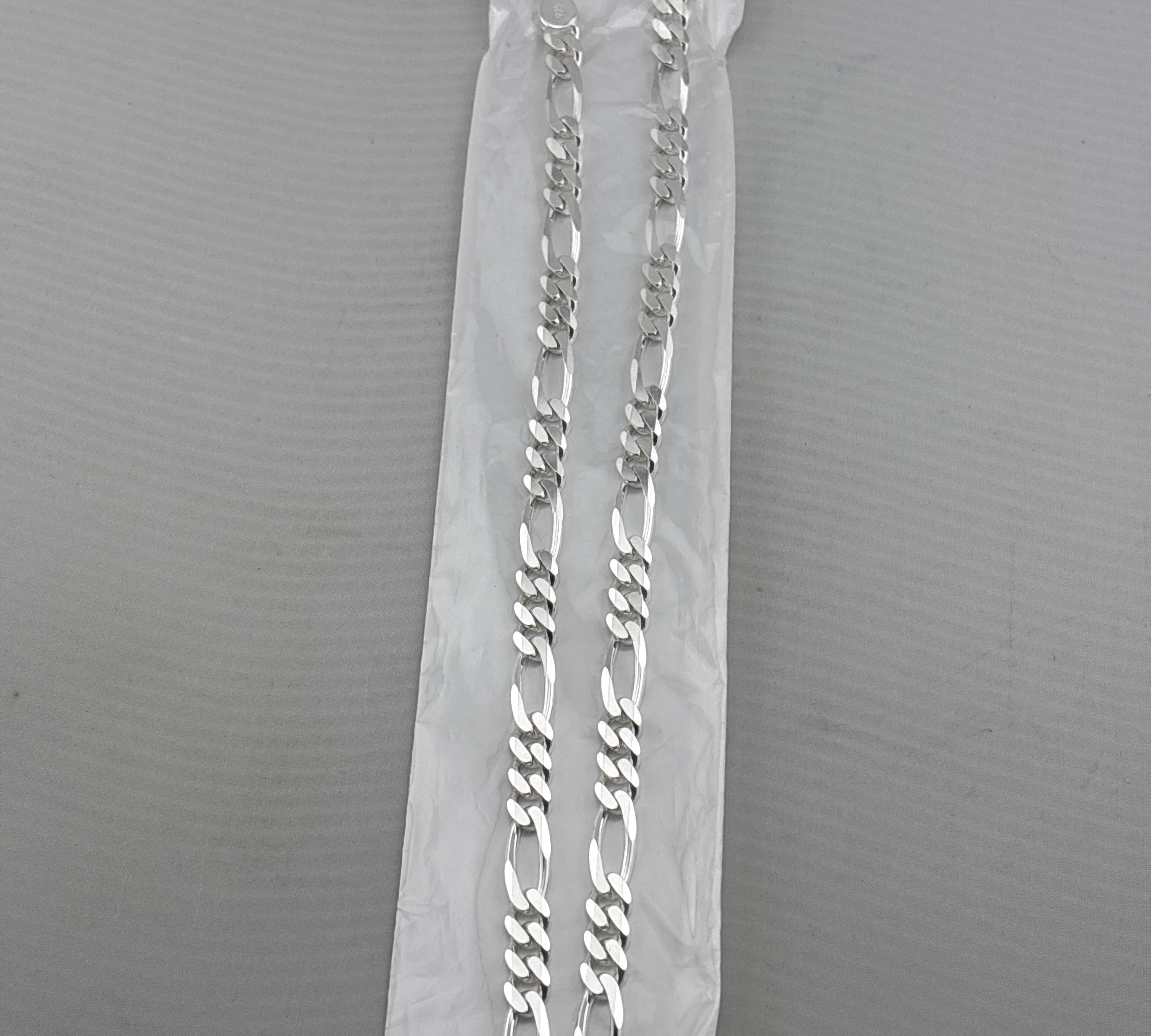 Figaro Silver Chain in 925 Sterling Silver | Italian Link Necklace