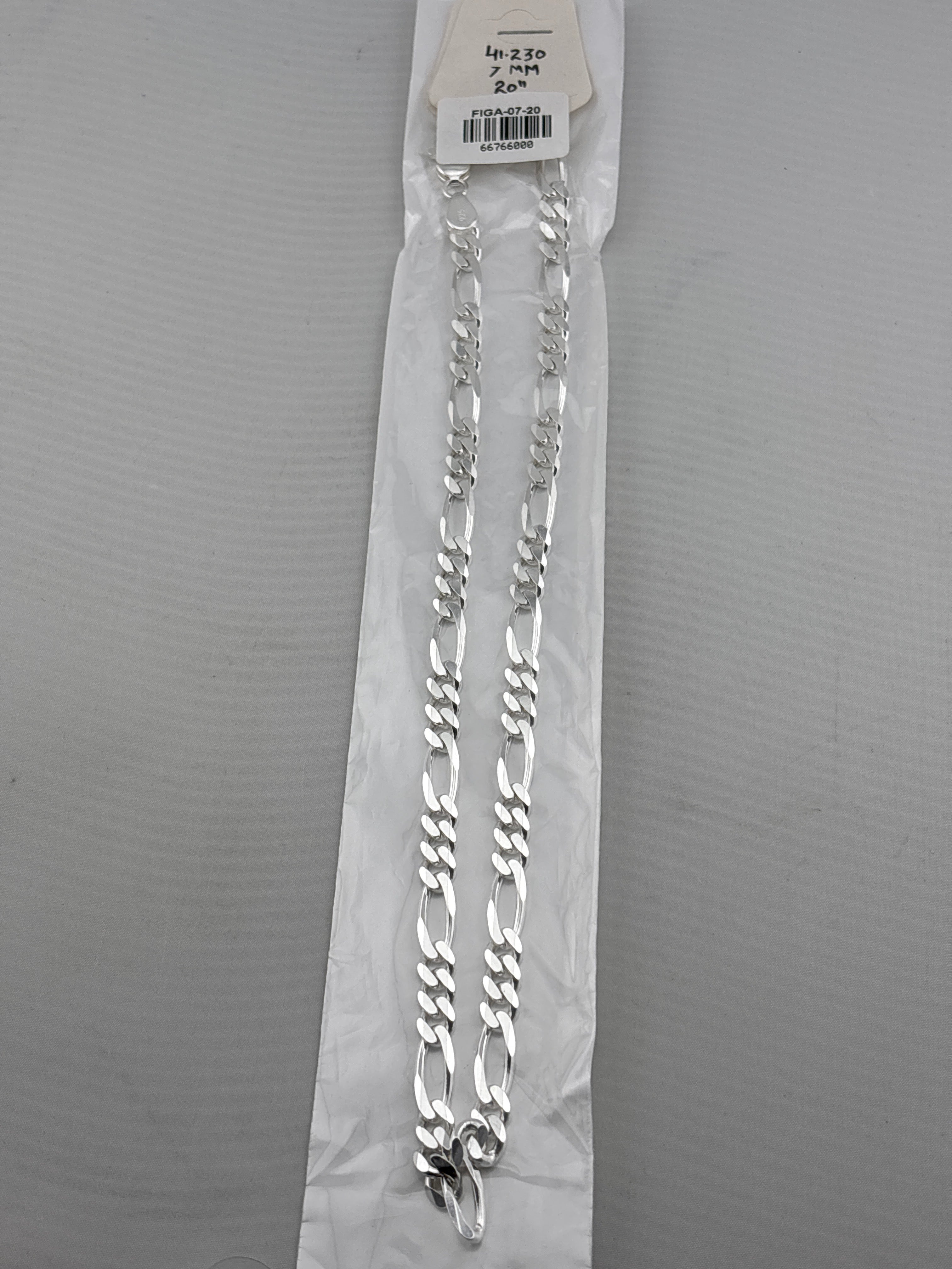 Figaro Silver Chain in 925 Sterling Silver | Italian Link Necklace