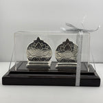 999 Pure Silver Ganesha & Lakshmi Idol 93gm – Divine Prosperity Murti for Home Mandir