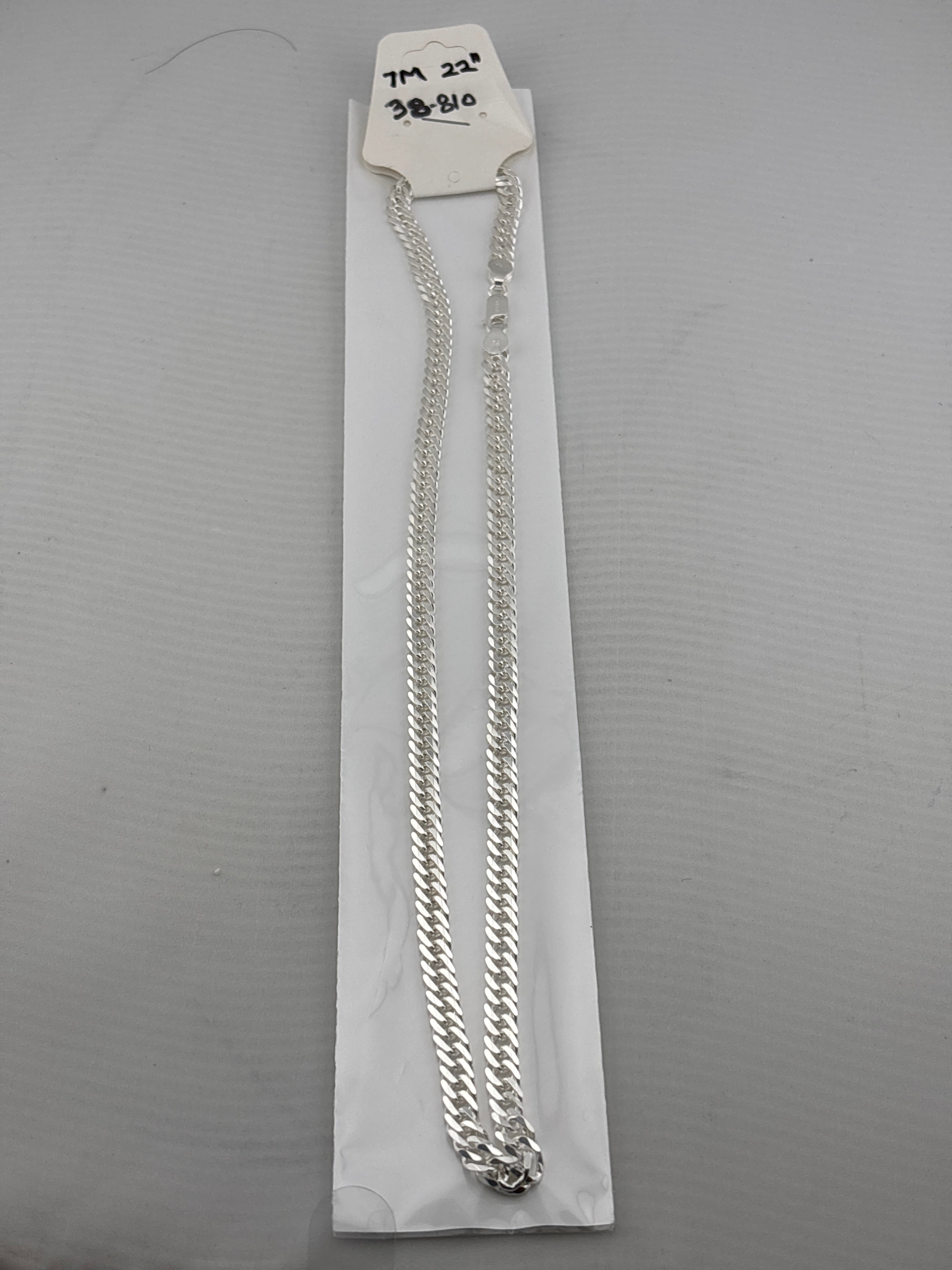 Heavy Curb Link Silver Chain in 925 Sterling Silver | Thick Chain Necklace