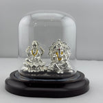 999 Pure Silver Ganesha & Lakshmi Idol 15gm – Prosperity Murti for Diwali & Temple Décor