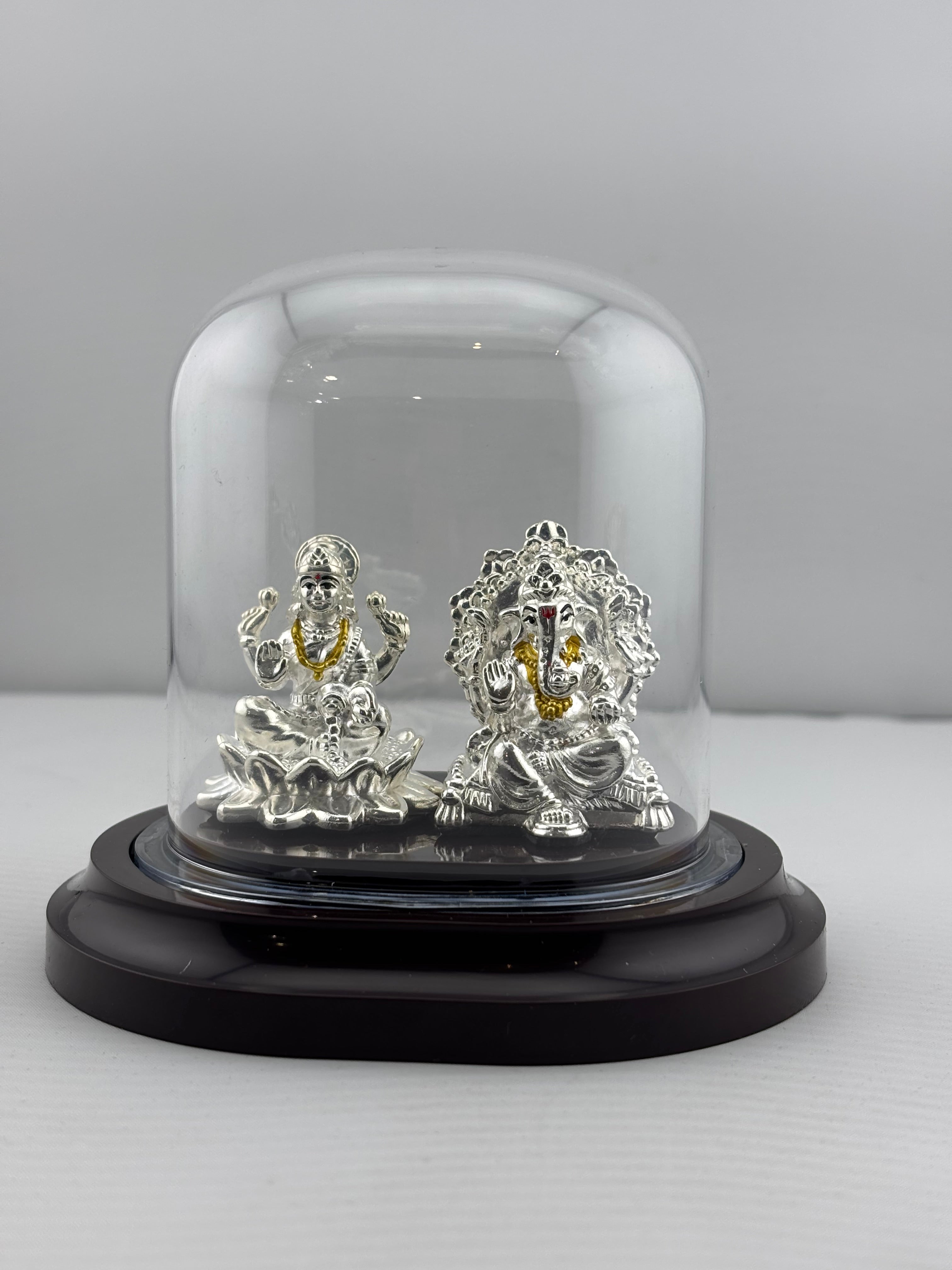 999 Pure Silver Ganesha & Lakshmi Idol 15gm – Prosperity Murti for Diwali & Temple Décor