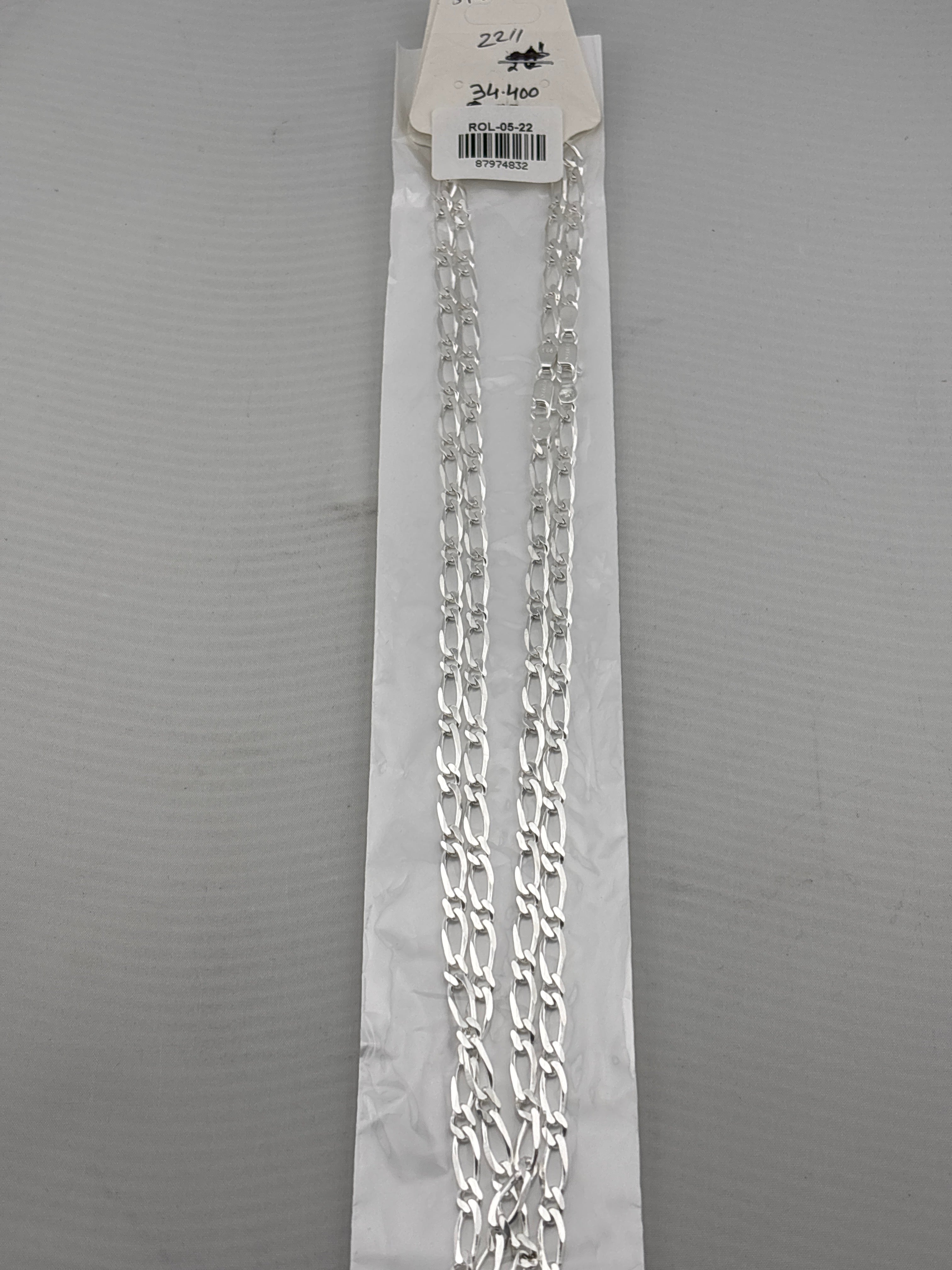 Rolo Silver Chain in 925 Sterling Silver | Round Link Belcher Chain Necklace