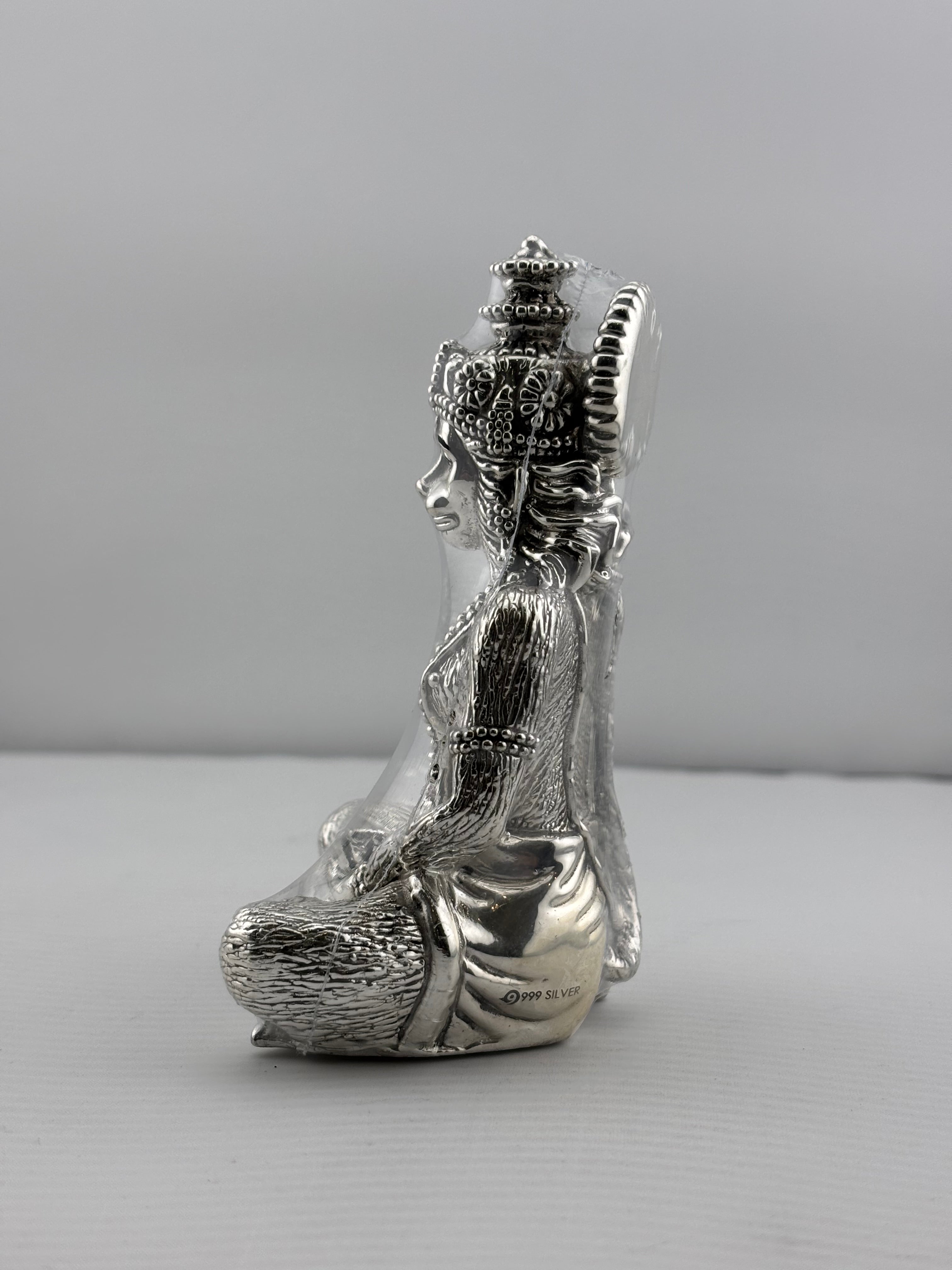 999 Pure Silver Lord Hanuman Idol 59.97gm – Divine Bajrangbali Murti for Temple & Pooja