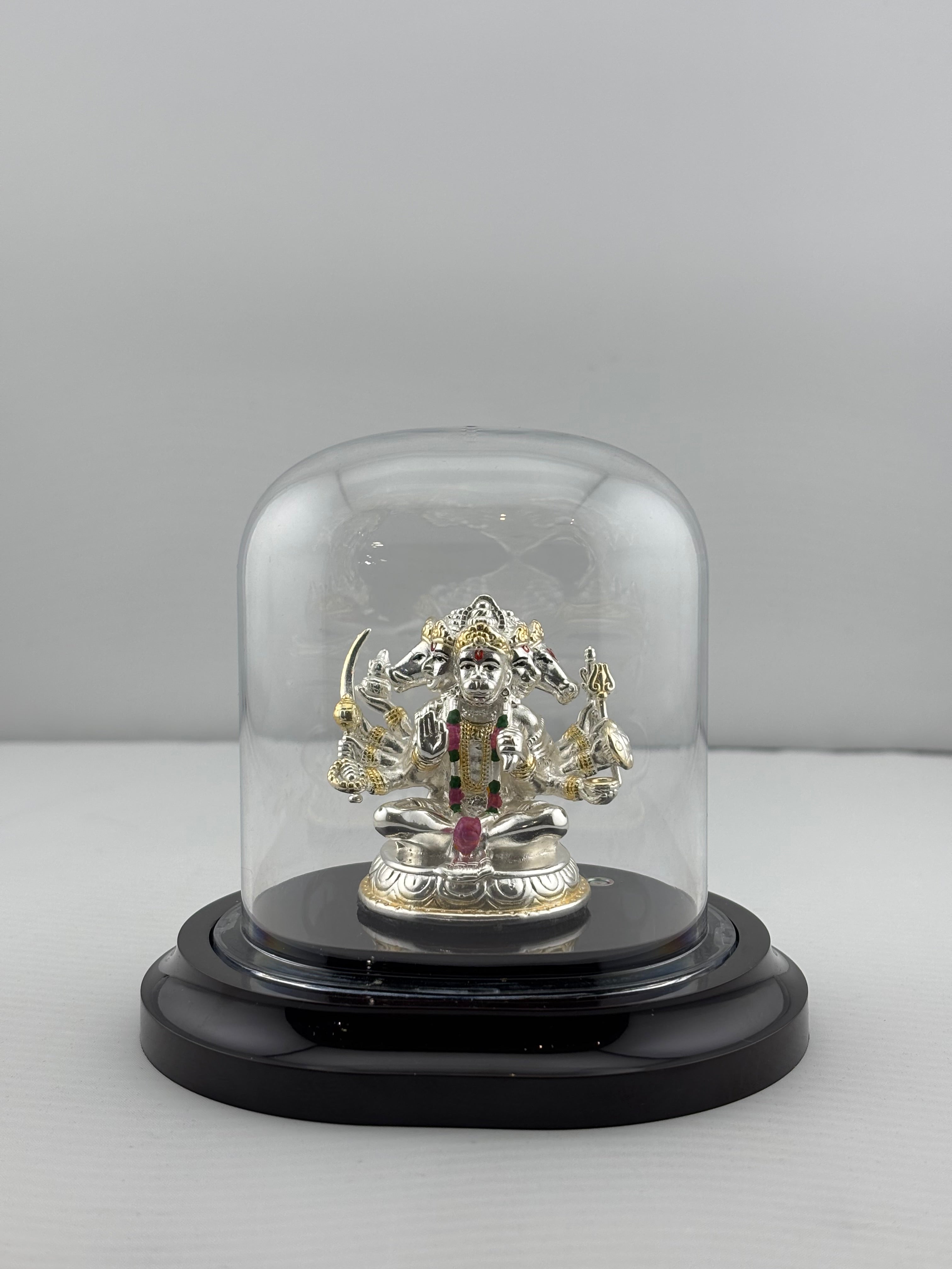 999 Pure Silver Pancha Mukhi Hanuman Idol 20gm – Five – Faced Murti for Temple & Pooja