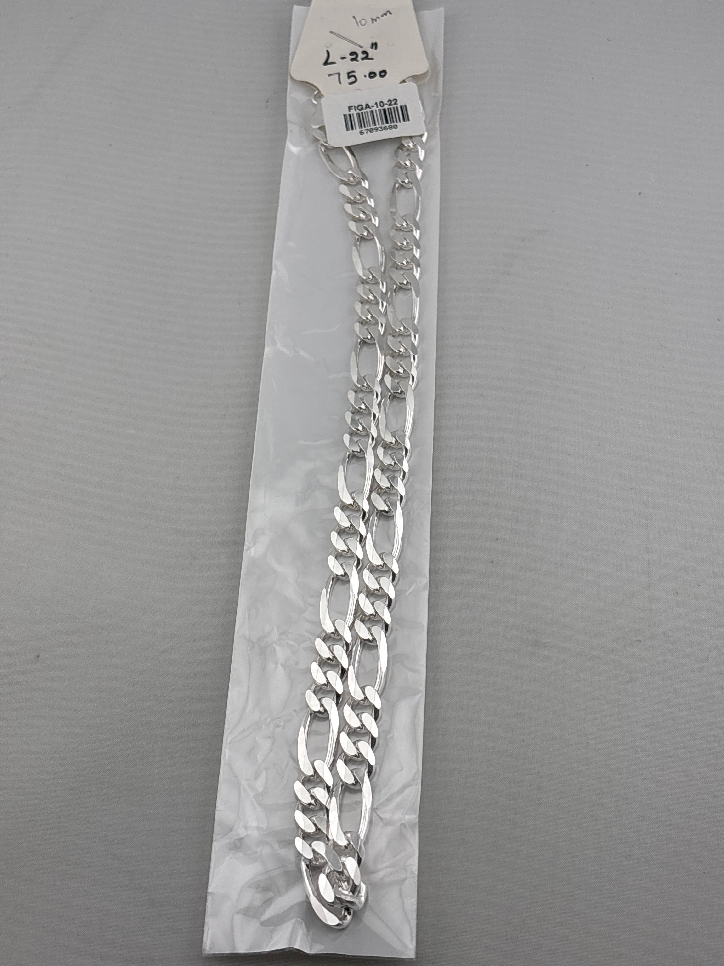 Figaro Silver Chain in 925 Sterling Silver | Italian Link Necklace