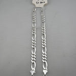 925 Sterling Silver Figaro Chain Bracelet – Italian Link