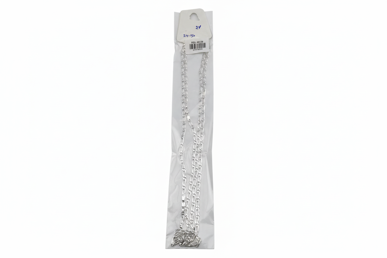 Rolo Silver Chain in 925 Sterling Silver | Round Link Belcher Chain Necklace