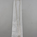 Japanese Curb Silver Chain in 925 Sterling Silver | Sleek Flat Link Chain Necklace