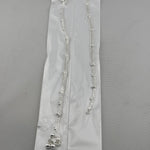 Double Layer Beaded Silver Anklet – 99.9% Pure Silver – Adjustable – Weight: 24 g