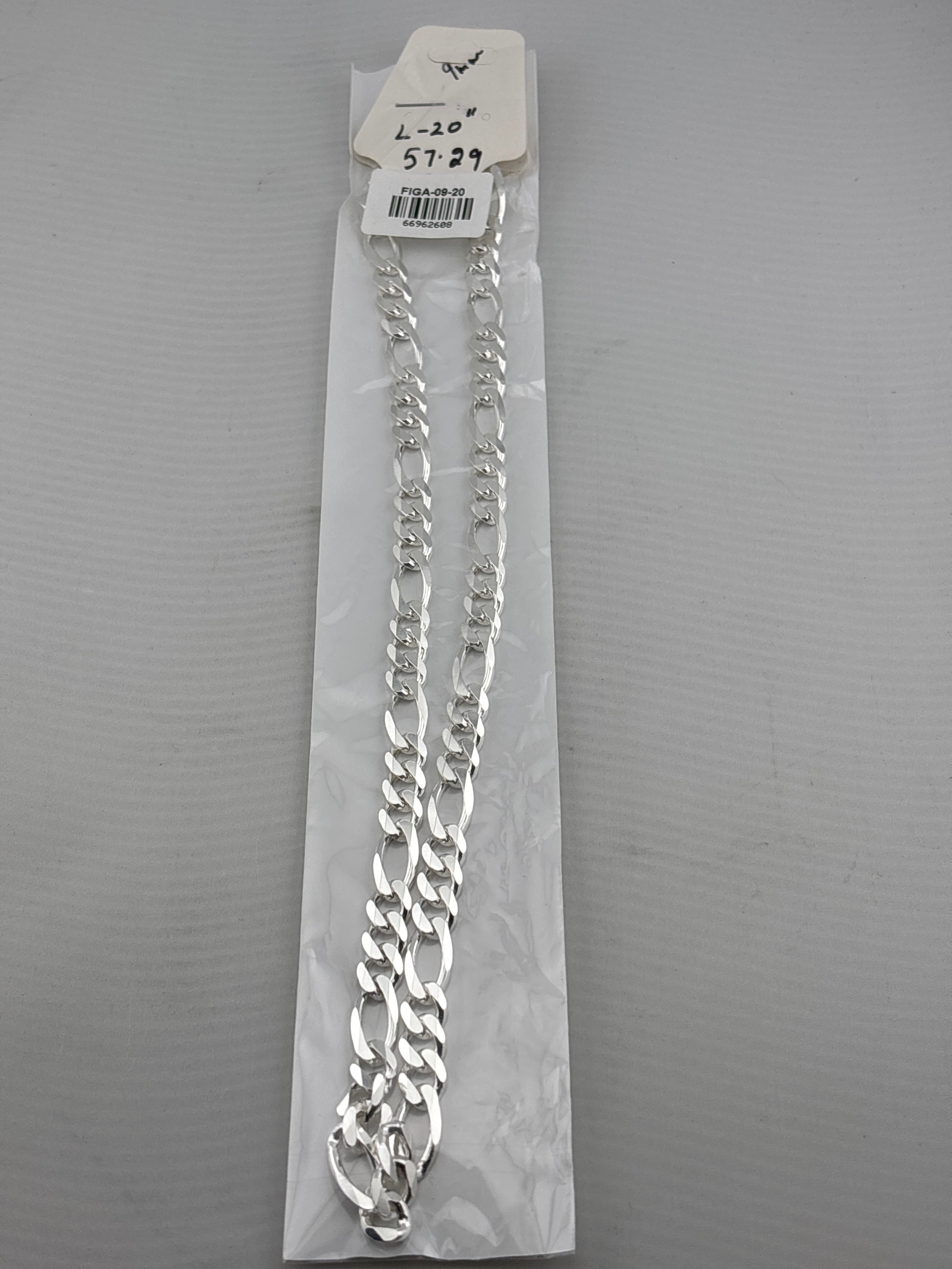 Figaro Silver Chain in 925 Sterling Silver | Italian Link Necklace