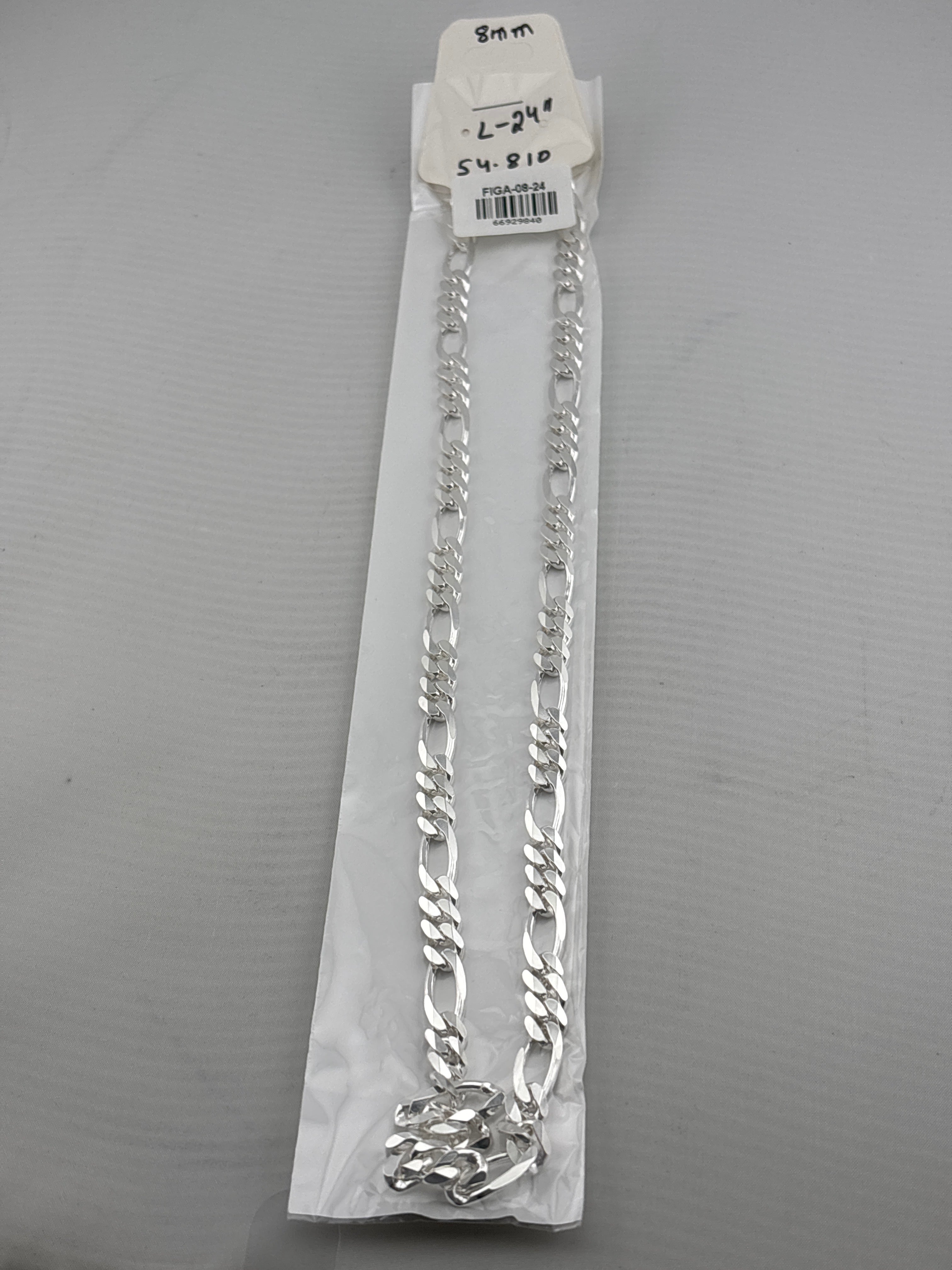 Figaro Silver Chain in 925 Sterling Silver | Italian Link Necklace