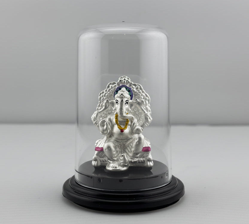 999 Pure Silver Ganesha Idol 11gm – Ganpati Murti for Home Mandir & Gifting