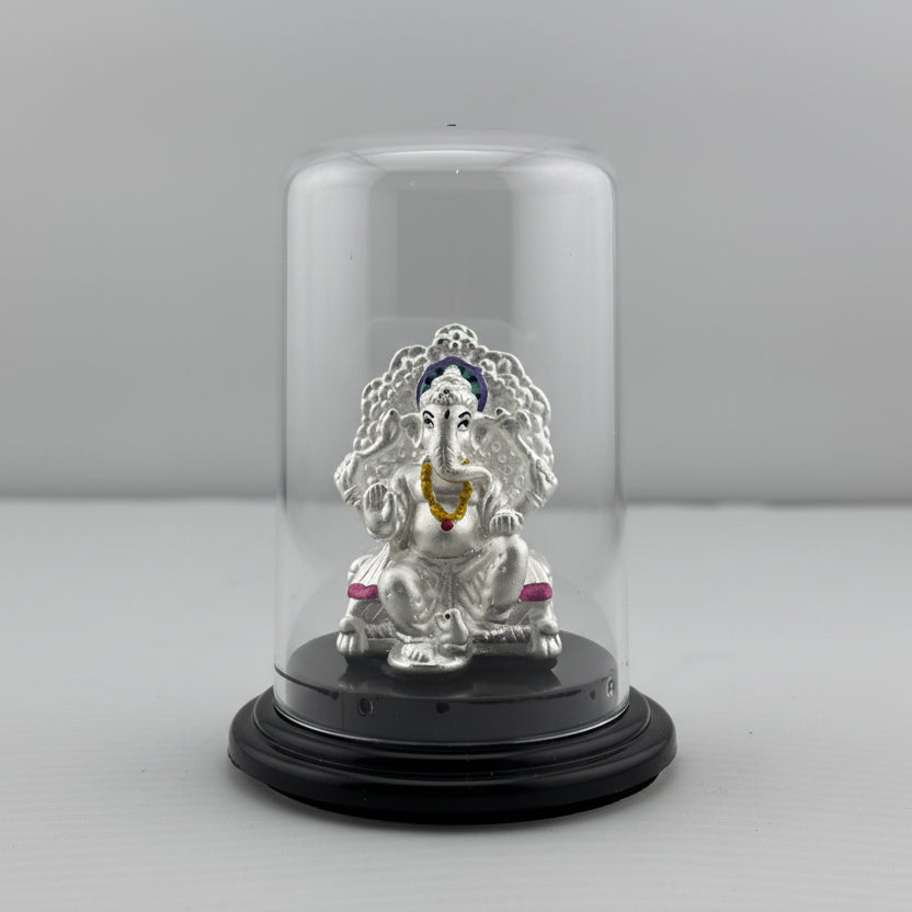 999 Pure Silver Ganesha Idol 11gm – Ganpati Murti for Home Mandir & Gifting