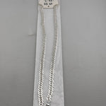 Japanese Curb Silver Chain in 925 Sterling Silver | Sleek Flat Link Chain Necklace